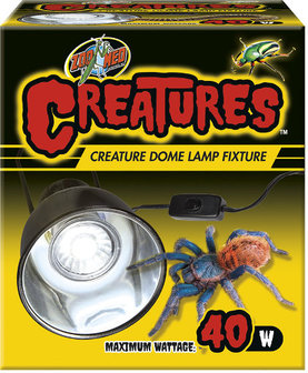 Creatures Dome Lamp Fixture max 40w &#039;Recupelbijdrage inclusief&rsquo;