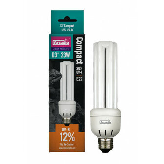 Arcadia D3 Desert Compact Lamp 12%&nbsp;uvb  &#039;Recupelbijdrage inclusief&rsquo;