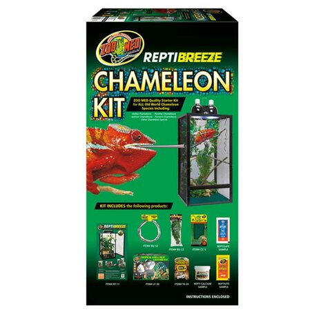 ZM ReptiBreeze Alum Screen Cage Chameleon Kit 41x41x76cm