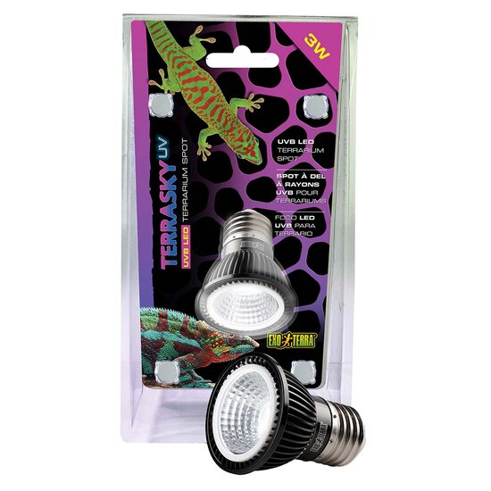 Exo Terra TerraSky UV UVB LED spot 3w &quot;Recupelbijdrage inclusief&quot; 